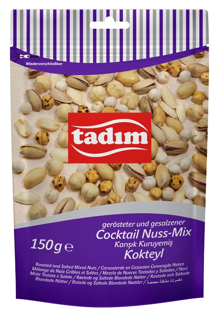 150 GR. COCKTAIL NOTENMIX GEROOSTERD & GEZOUTEN