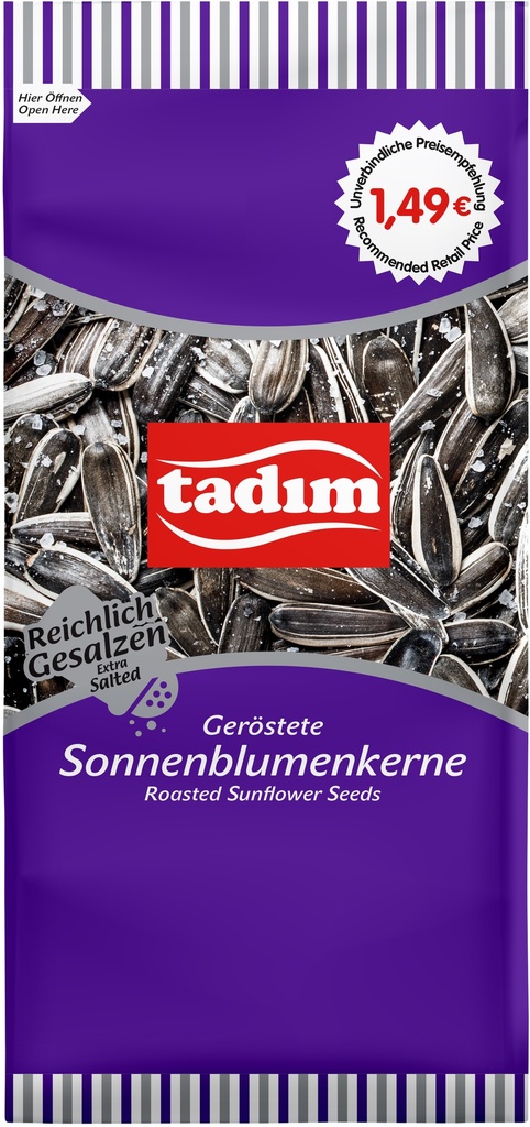 150 GR. ZONNEBLOEMPITTEN GEROOSTERD & EXTRA GEZOUTEN